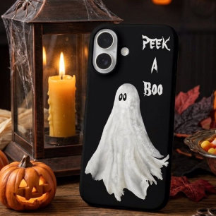 Grappige Geest Van Halloween Verleden Tekening Cas iPhone 16 Hoesje