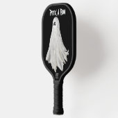Grappige geest van Halloween verleden tekening Pickleball Paddle (Links)