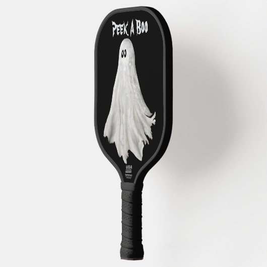 Grappige geest van Halloween verleden tekening Pickleball Paddle (Links)