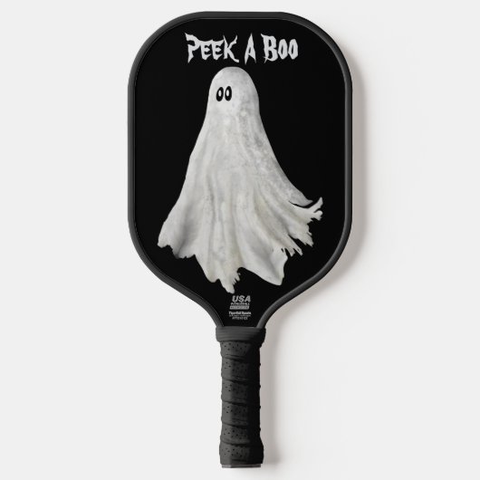 Grappige geest van Halloween verleden tekening Pickleball Paddle (Voorkant)