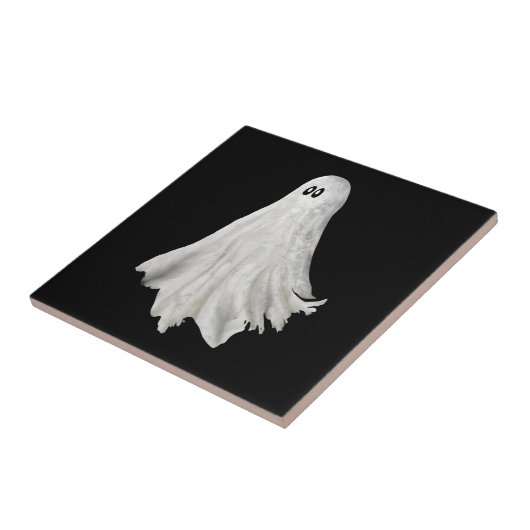 Grappige geest van Halloween verleden tekening Tegeltje (Zijkant)