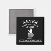 Grappige gehaakte offerte haakmachines cadeau magneet (Voorkant / Achterkant)