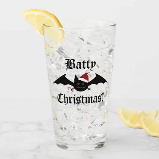 Grappige geile kerst glas (Voorkant ijs)