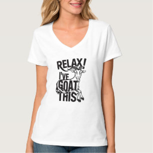 Grappige Geit Quote Ontspan Ik Heb Deze Geit T-shirt