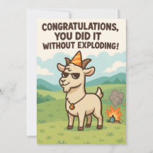 Grappige geiten wenskaart - Gefeliciteerd