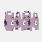 Grappige geitenbruid en bruidegom bruiloft bedankdoosjes (Uitgevouwen)