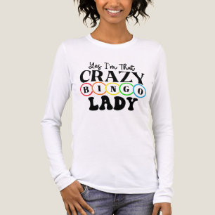 Grappige gekke bingo dame woordkunst  Tri-Blend shirt