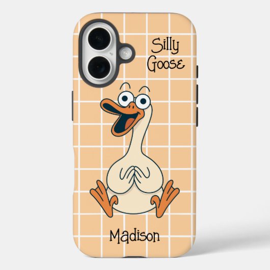 Grappige Gekke gans gepersonaliseerd Case-Mate iPhone Case (Achterkant)