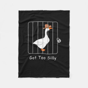 Grappige Gekke Goose Lover Mugshot Meme - Got Too Fleece Deken