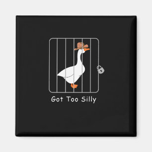 Grappige Gekke Goose Lover Mugshot Meme - Got Too Magneet