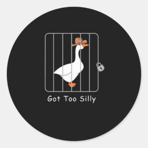 Grappige Gekke Goose Lover Mugshot Meme - Got Too  Ronde Sticker