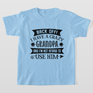 Grappige gekke opa woordkunst uniseks t-shirt