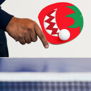 Grappige gekke tomaat tafeltennisbatje
