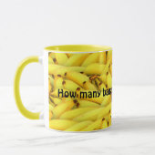 Grappige gele bananen patroon koffie mok (Links)