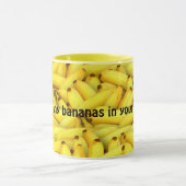 Grappige gele bananen patroon koffie mok (Midden)