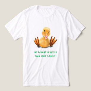 Grappige Gele Eend en Aantrekkelijke Tekst Tri-Blend Shirt
