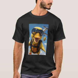 Grappige Gele Eend Hemel Diving Diver Dierenliefhe T-shirt
