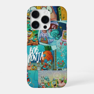 Grappige gele spons karakter telefoonhoesje iPhone 16 pro hoesje