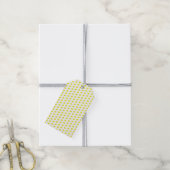 Grappige Gele Vogels Doodle Cadeaulabel (Met Touw)