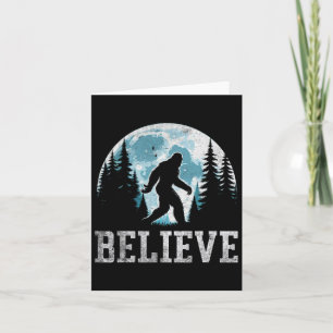 Grappige Geloof In Bigfoot Sasquatch Cadeaus Vader Kaart