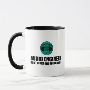Grappige geluidstechnicus die Audiotechniek zegt Mok