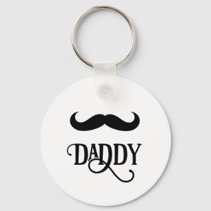 Grappige gelukkige eerste Vaderdag papa aangepast  Sleutelhanger