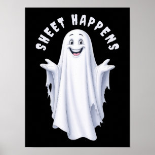 Grappige gelukkige geest poster