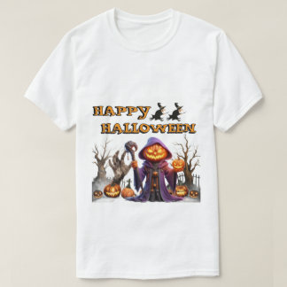 Grappige Gelukkige Halloween Pompoen Heks Hallowee T-shirt