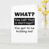 Grappige gelukkige huwelijksverjaardag kaart (Gele Bloem)