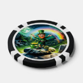 Grappige gelukkige kabouter poker chips (Enkel)