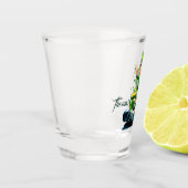 Grappige gelukkige kabouter shot glas (Links)