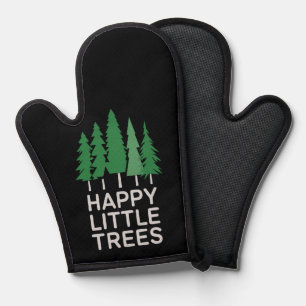 Grappige Gelukkige Kleine Bomen Cadeaus Kamperen  Ovenwant