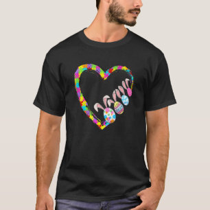 Grappige Gelukkige Pasen Autisme Bewustzijn Onders T-shirt