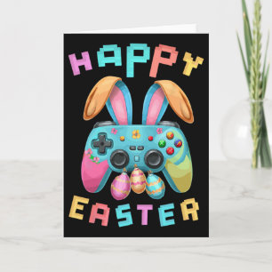 Grappige Gelukkige Pasen Konijn Gaming Controller  Kaart