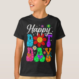 Grappige Gelukkige Stip Dag Stippen Kunst Studente T-shirt