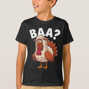 Grappige gelukkige Thanksgiving kalkoen een lam ko T-shirt