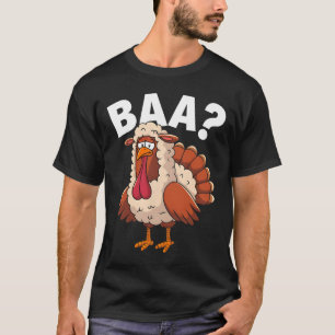 Grappige gelukkige Thanksgiving kalkoen een lam ko T-shirt