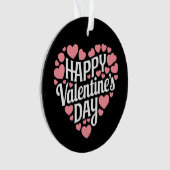 Grappige Gelukkige Valentijnsdag Hart Liefde Valen Ornament (voorkant)