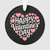 Grappige Gelukkige Valentijnsdag Hart Liefde Valen Ornament (voorkant)