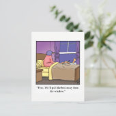 Grappige Gelukkige Verjaardag Humoristische Ansich Briefkaart (Staand voorkant)