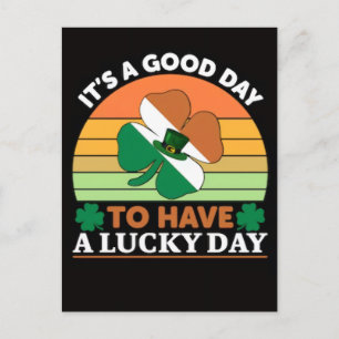Grappige Geluks Gans St. Patrick's Dag Ontwerp Briefkaart