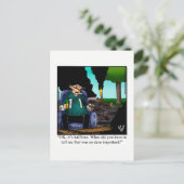 Grappige gelukwunска wenskaart voor hun trouwdag h briefkaart (Staand voorkant)