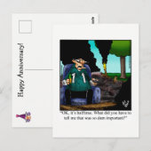 Grappige gelukwunска wenskaart voor hun trouwdag h briefkaart (Voorkant / Achterkant)