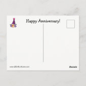 Grappige gelukwunска wenskaart voor hun trouwdag h briefkaart (Achterkant)