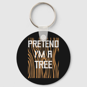Grappige gemakkelijke luie Halloween doe alsof een Sleutelhanger