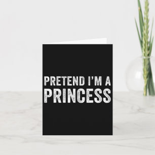 Grappige gemakkelijke verkleed als een prinses kos kaart