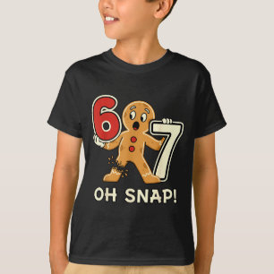 Grappige Gemberkoek Man 67 Zes Zeven Voor Volwasse T-shirt