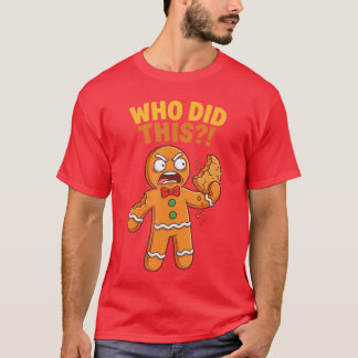 Grappige Gemberkoek Man Die Zijn Pun Koekjes Vrouw T-shirt