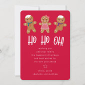 Grappige Gemberkoek Man   Feestdagenkaart (Voorkant)