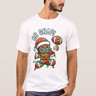 Grappige Gemberkoek Man Pyjama En Pjs Kerst Xmas T-shirt